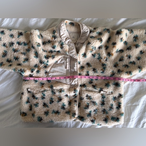 Thread & Supply Cream and Camo Fleece Jacket M - Picture 3 of 5
